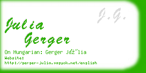 julia gerger business card